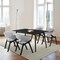 Armen Living Westmont and Talulah Gray and Black 5 Piece Dining Set SETWEDI5TAGRBL - alternate 3